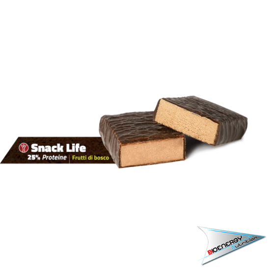 Yourwaylife-SNACK LIFE (Barretta 40 gr - 25% di proteine)   Frutti di Bosco  